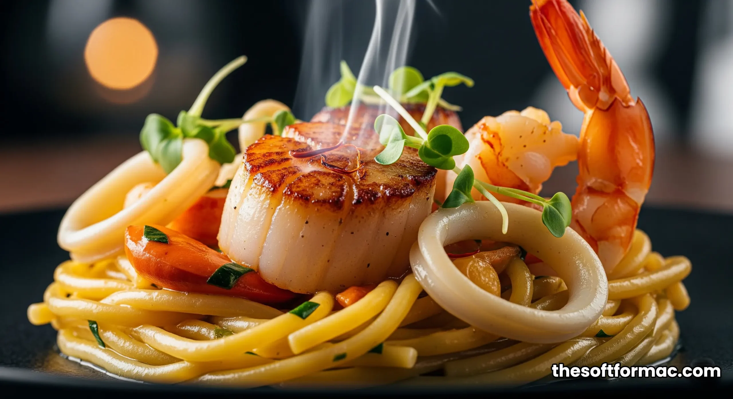 An exquisite, Michelin-starred signature dish at Al Muntaha, beautifully plated and ready to be served.